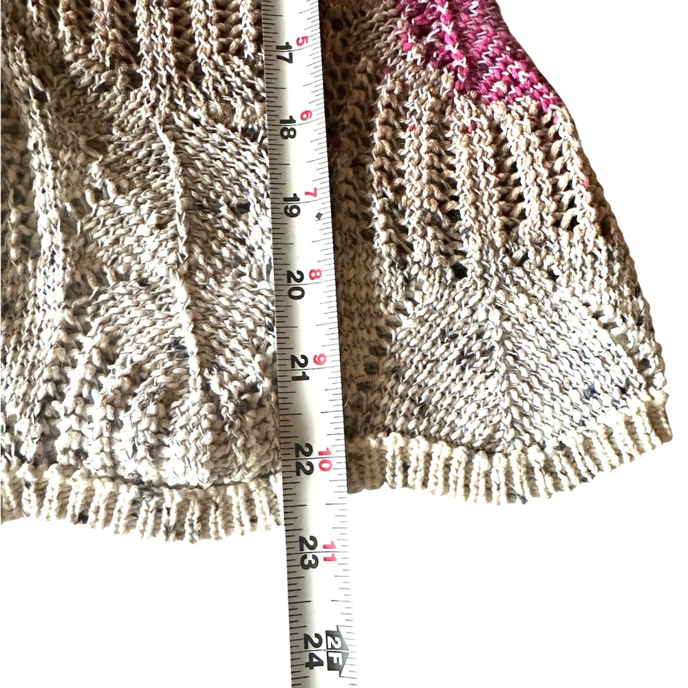 Nic+Zoe Tri-Color Sweater Crochet Look - Picture 6 of 12